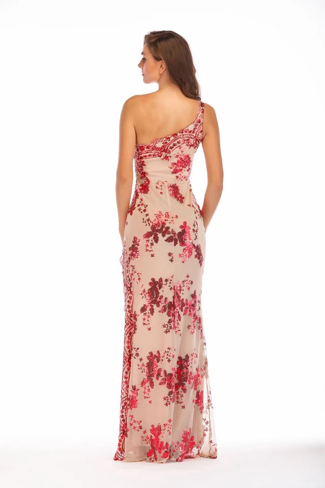 Shining Sequin Highly Split Maxi Dress - Image 4