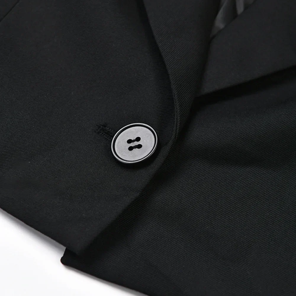Black SHORT Blazer with DENIM SleeveS - Image 7