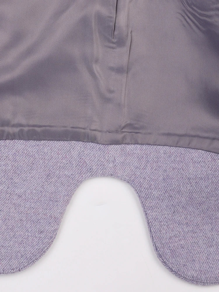 SHORT PURPLE 2 PIECE Jacket with PUFF SleeveS - Image 12