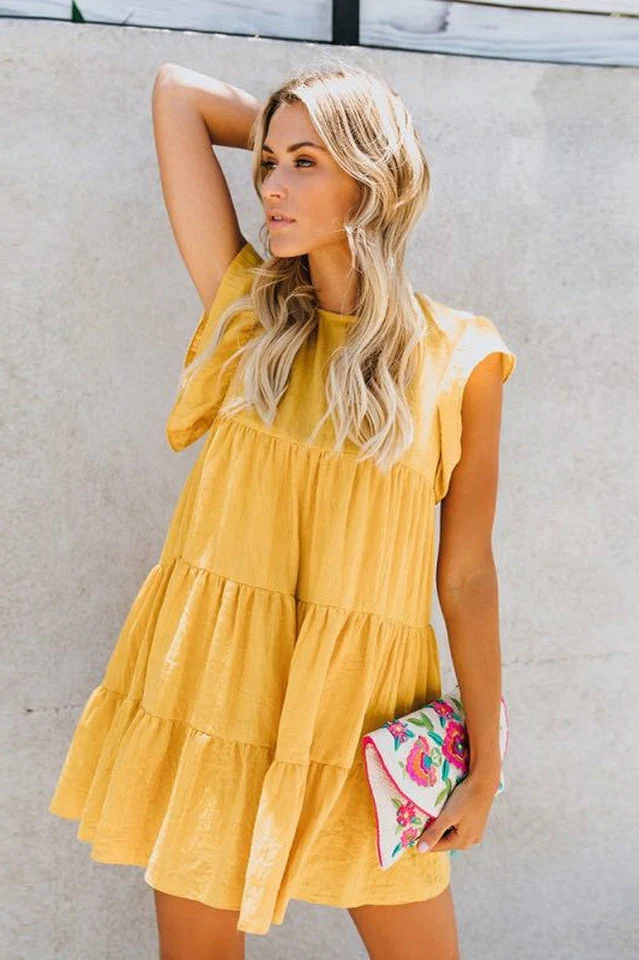 Short Sleeve Plus Size Casual Dress - Image 2