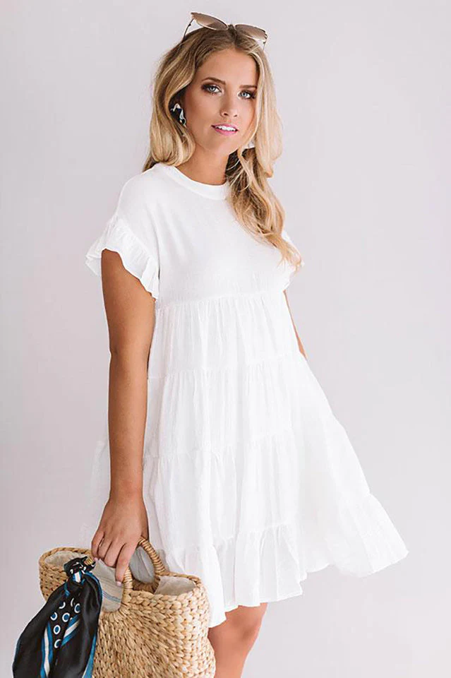 Short Sleeve Plus Size Casual Dress - Image 5