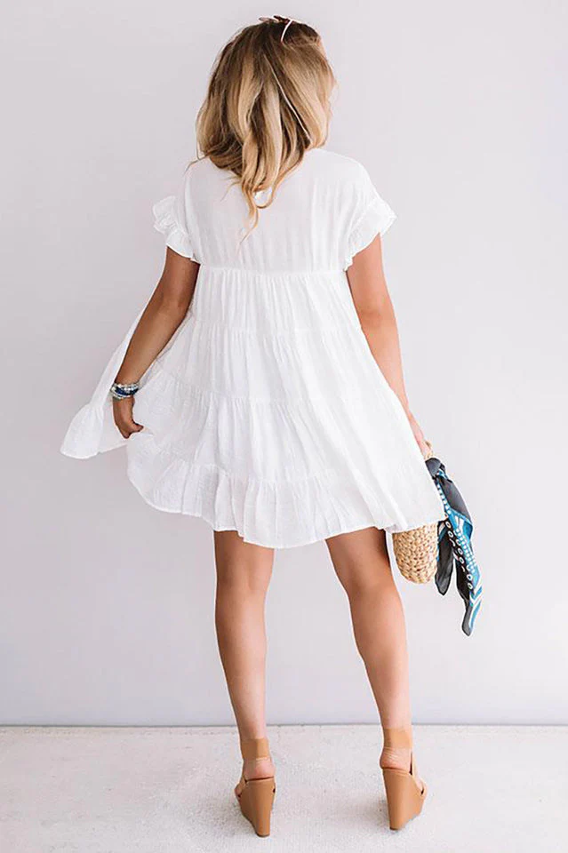 Short Sleeve Plus Size Casual Dress - Image 7