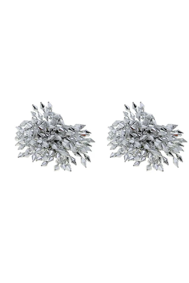 Silver Flower Earrings - Image 7