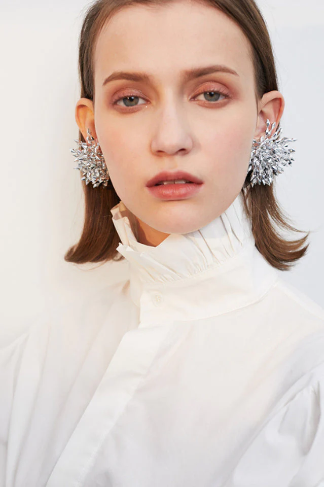 Silver Flower Earrings - Image 8
