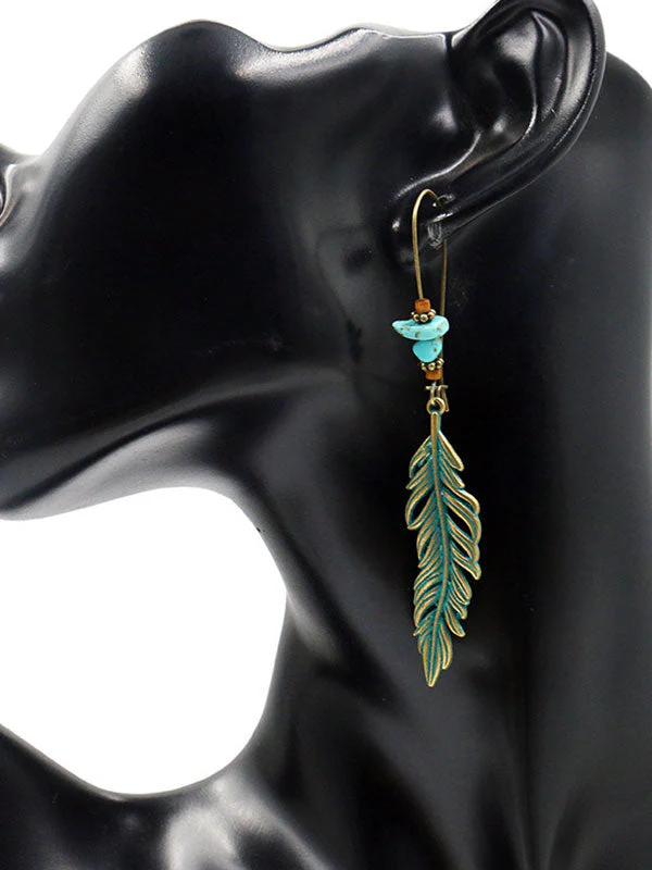 Sing of Wings Feather Earrings - Image 2