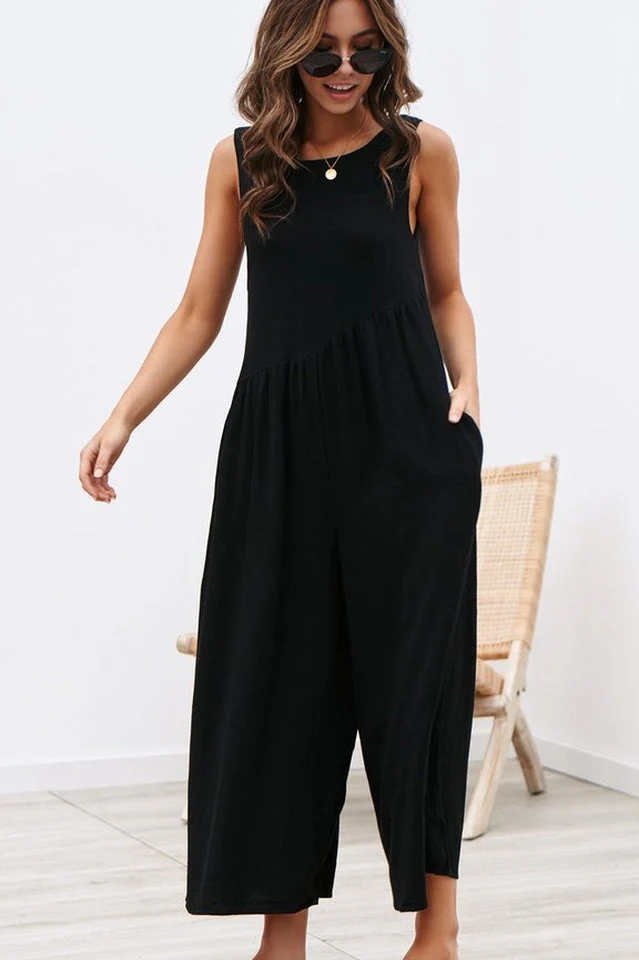 Sleeveless Casual Loose Jumpsuit - Image 14