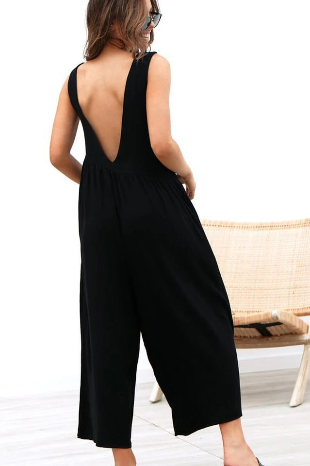 Sleeveless Casual Loose Jumpsuit - Image 15