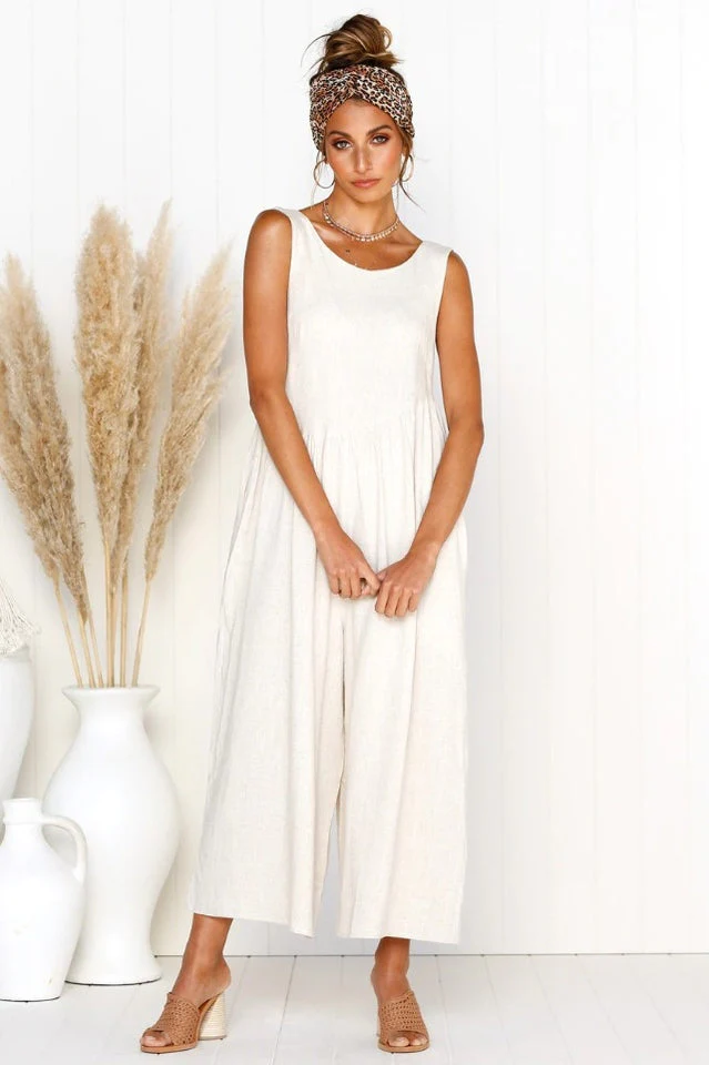 Sleeveless Casual Loose Jumpsuit - Image 4