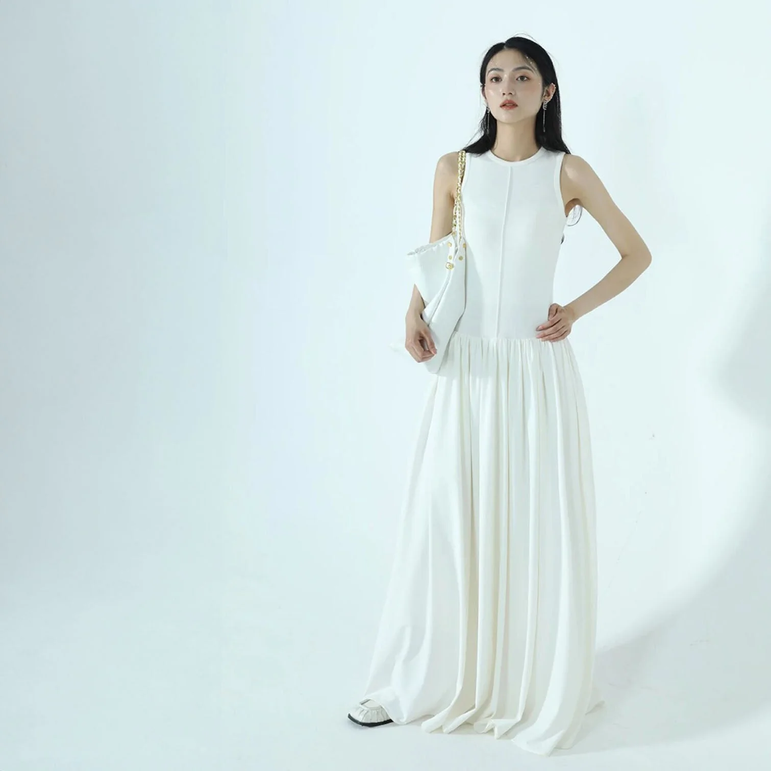 ALENA SleeveLESS PUFF Dress - Image 2