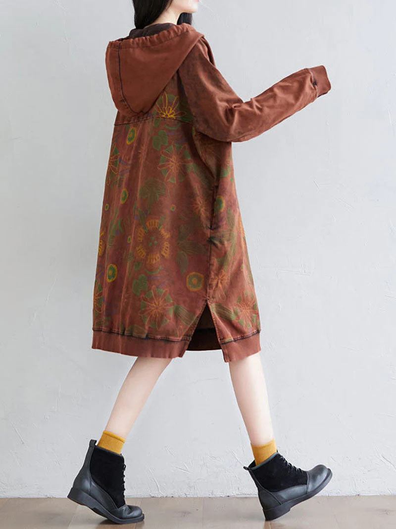 Smile You Fake Hooded Dress - Image 4