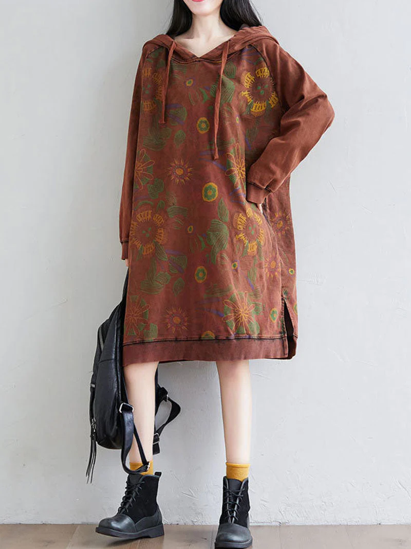 Smile You Fake Hooded Dress - Image 6