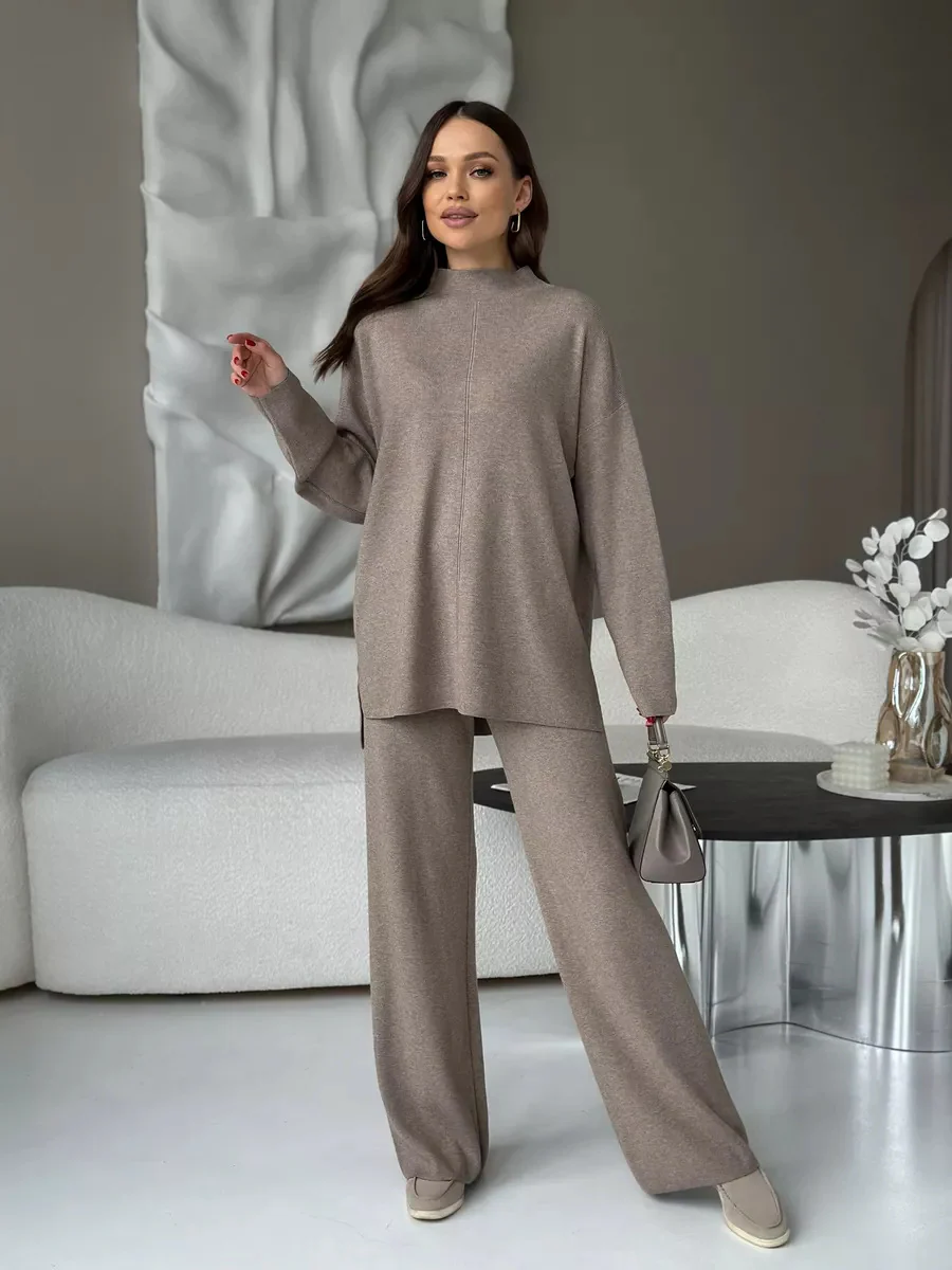 Solid Color Split Two Piece Set - Image 3
