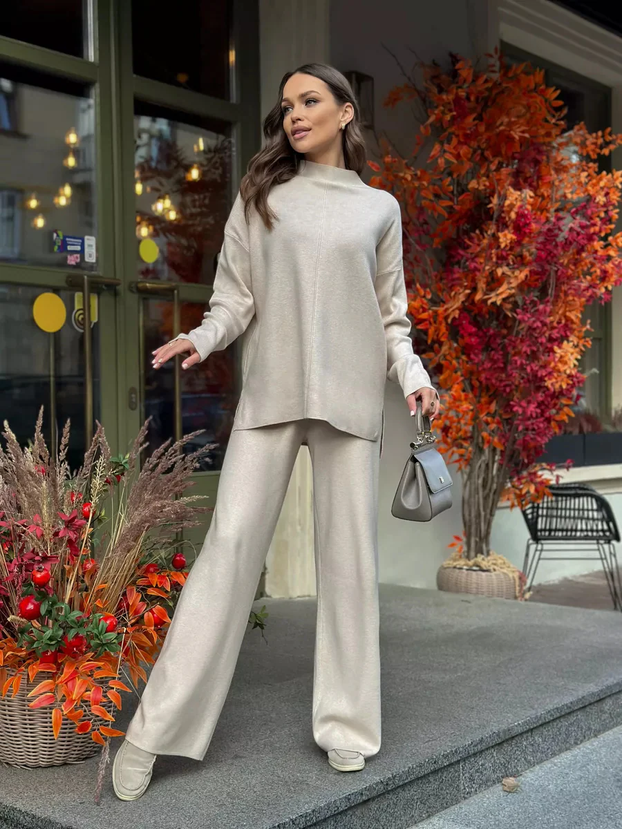 Solid Color Split Two Piece Set - Image 6