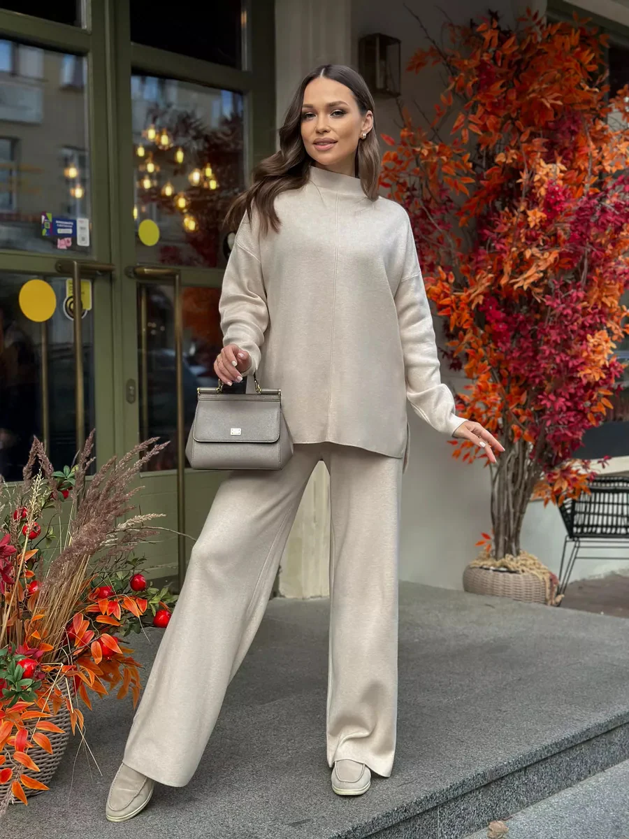 Solid Color Split Two Piece Set - Image 7