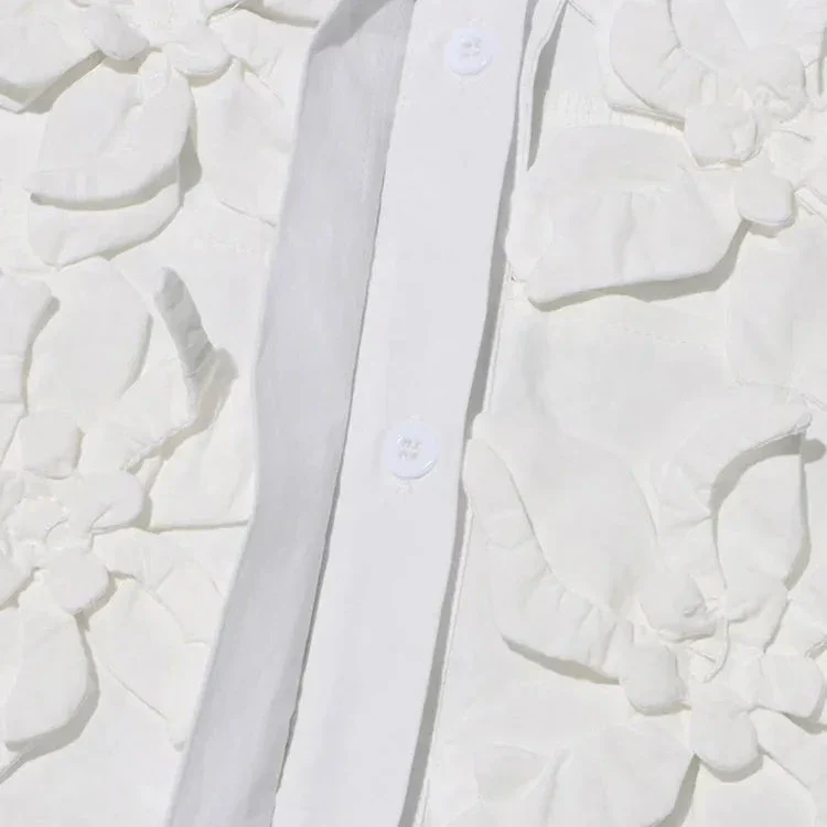 Hollow Out SPLICED APPLIQUES Dress - Image 8