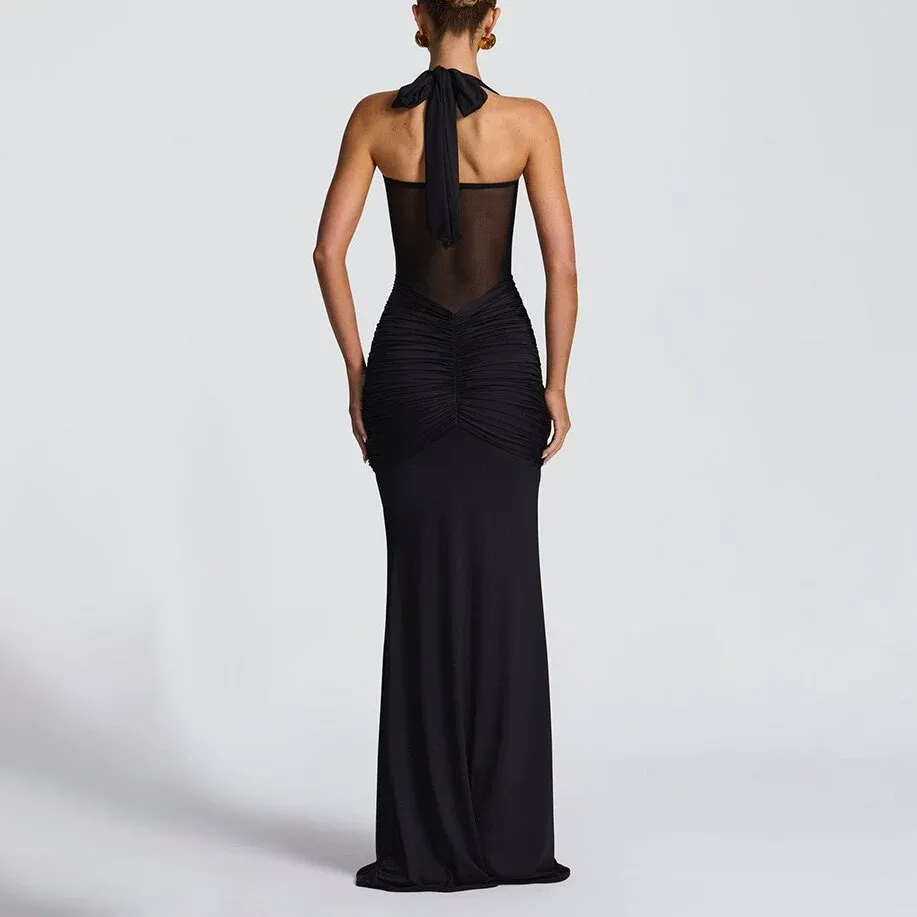 Sophisticated Pleated Maxi Rress - Image 12