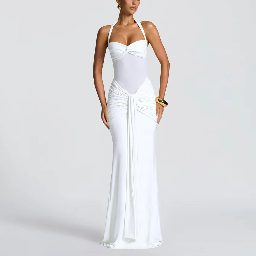 Sophisticated Pleated Maxi Rress - Image 2