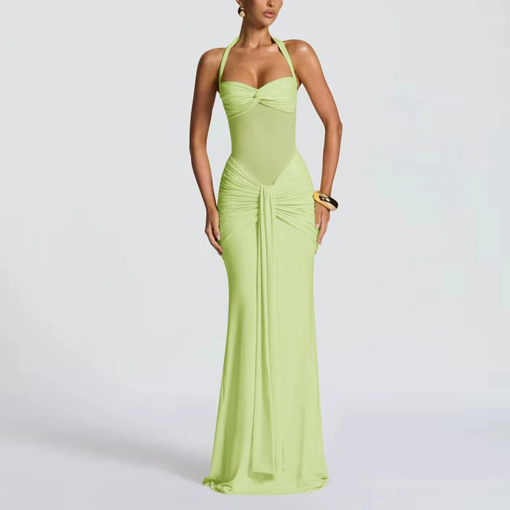 Sophisticated Pleated Maxi Rress - Image 5