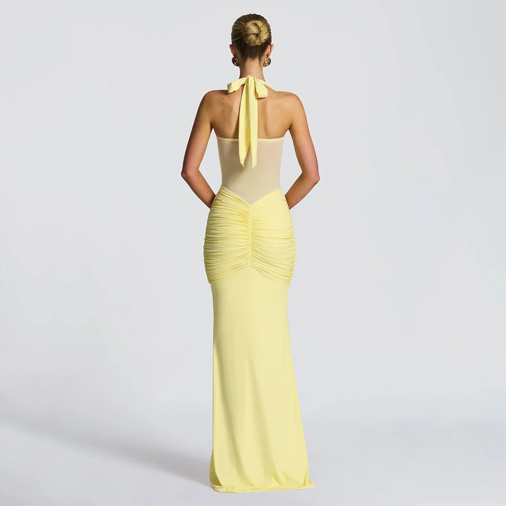 Sophisticated Pleated Maxi Rress - Image 7