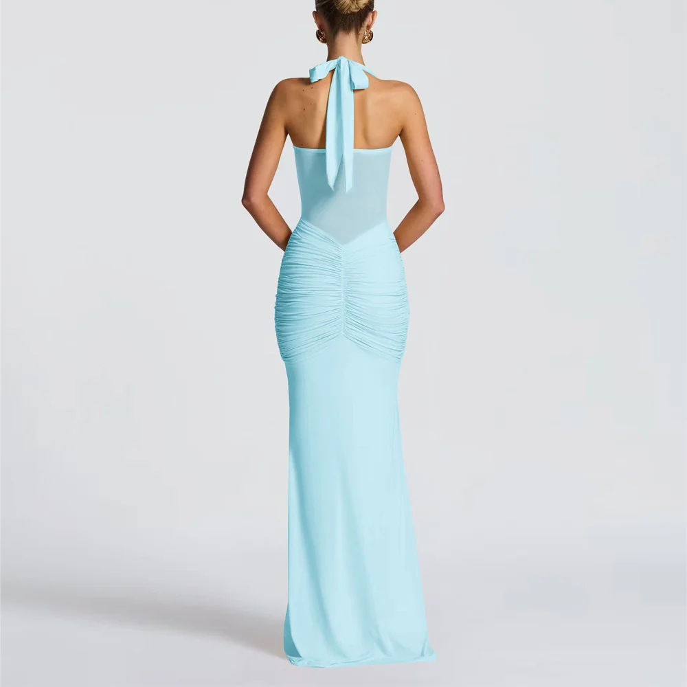 Sophisticated Pleated Maxi Rress - Image 9
