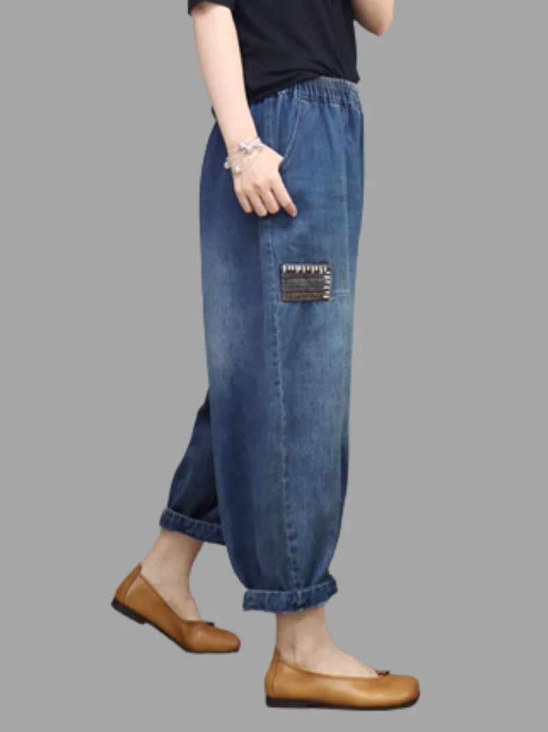 Sound Of Heartbeat Natural Waist Harem Pants - Image 3