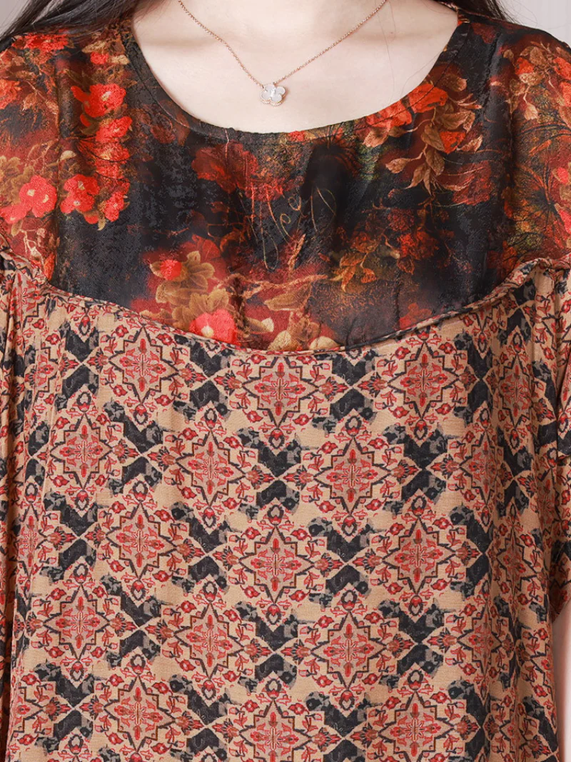 Sound Of Love Round Neck A-line Dress - Image 4