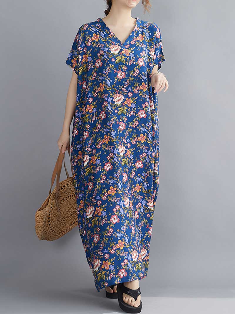 Sounds Of Love Floral Printed Kaftan Dress - Image 3