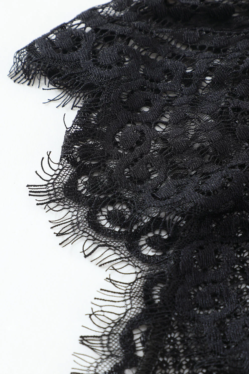 Spaghetti Strap Eyelash Lace Bra Set - Image 39
