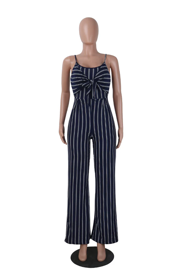 Spaghetti Strap Sleeveless Backless Jumpsuit - Image 3