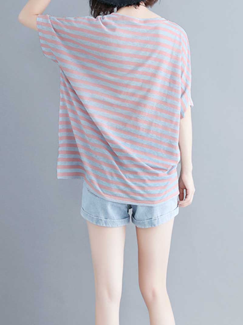 Spread The Love Stripes Cotton Top - Image 2