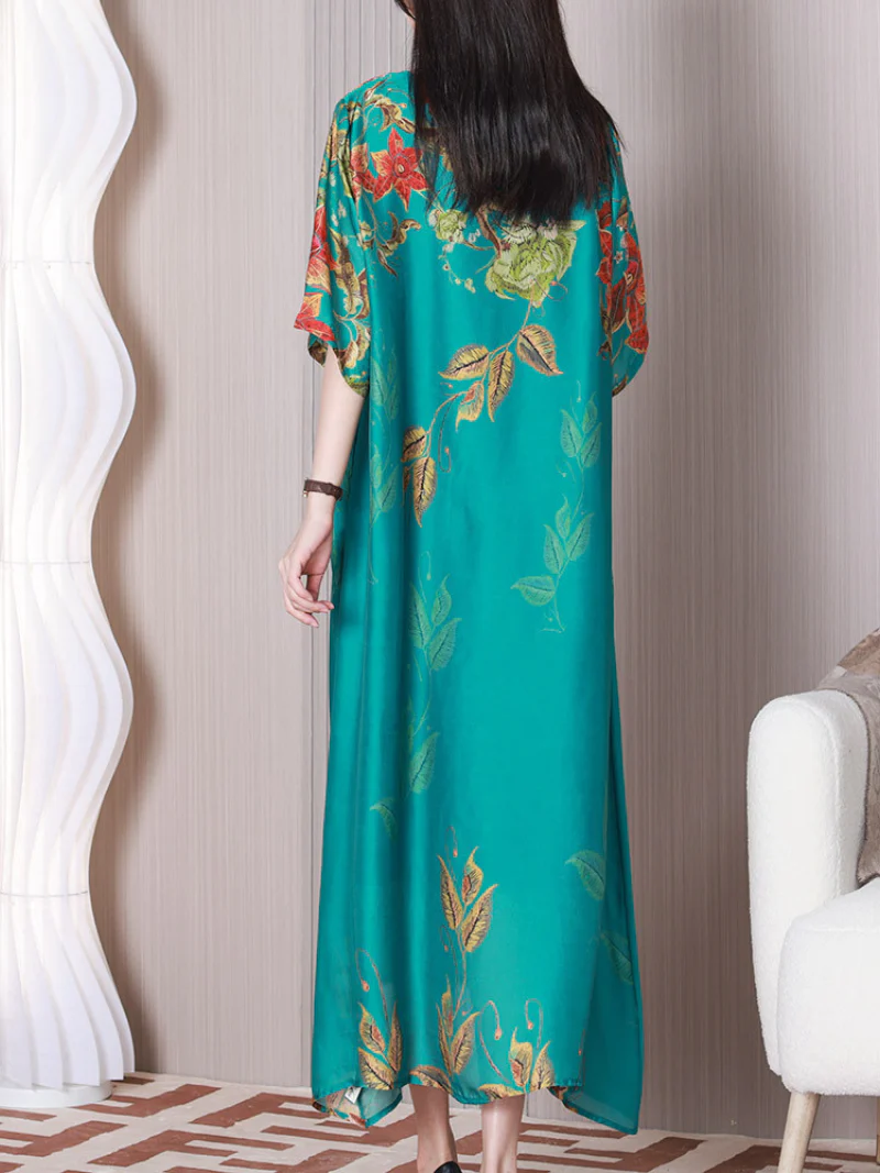 Stay Happy Round Neck A-line Dress - Image 6