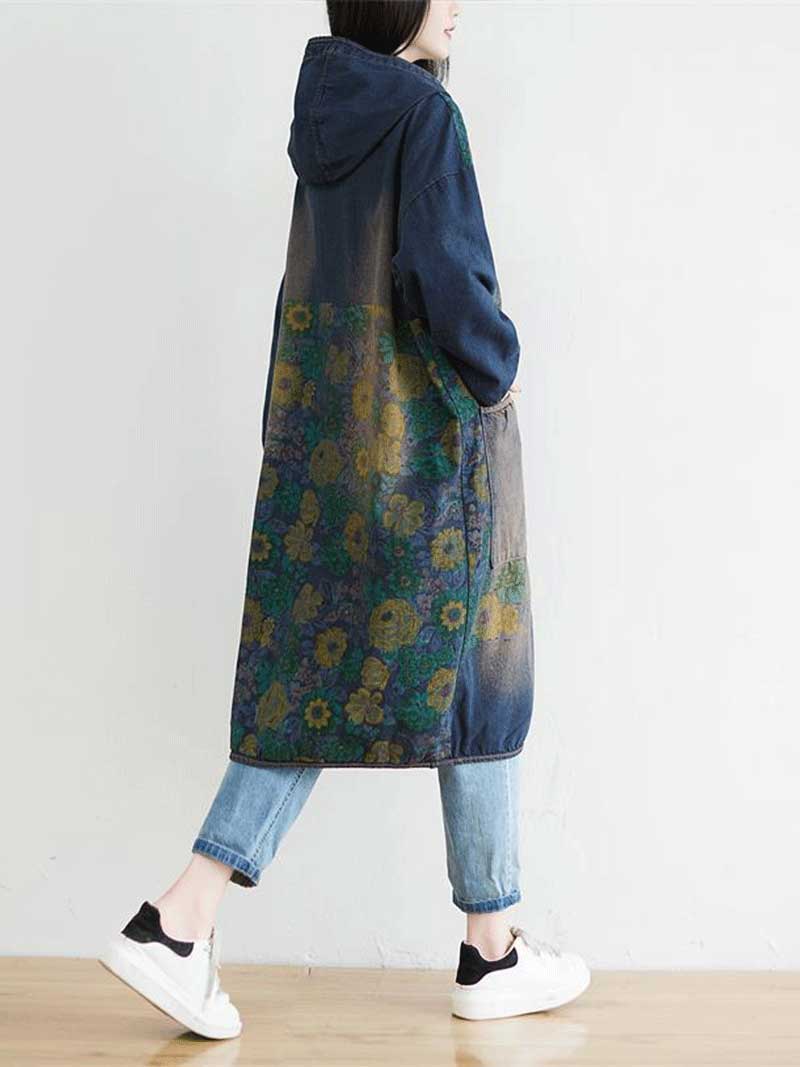Stay Together Hooded jacket Style Midi Dress - Image 2