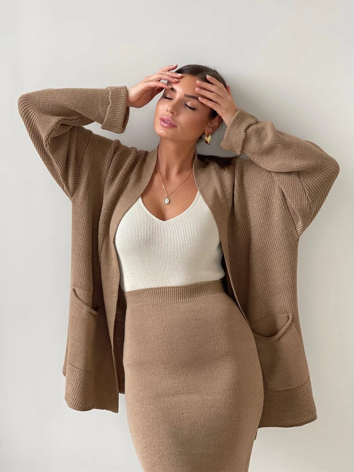 Stephanie Knit Cardigan&Skirt Set - Image 8