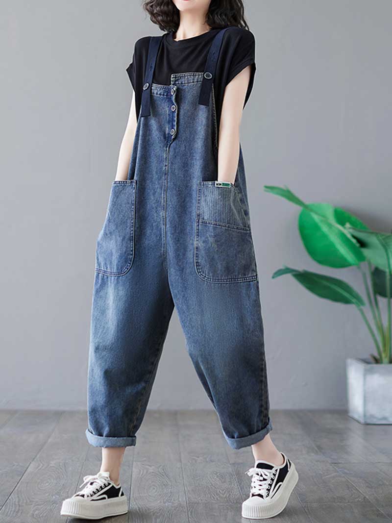 Story Teller Denim  Overall Dungarees - Image 2