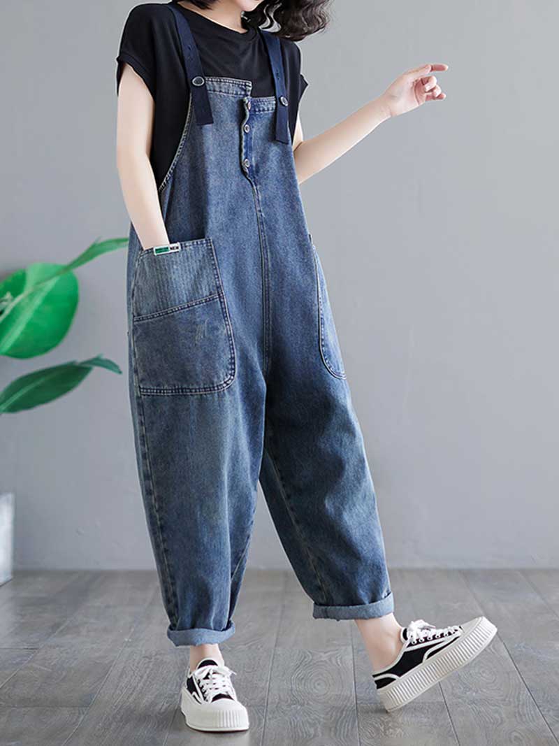 Story Teller Denim  Overall Dungarees - Image 4