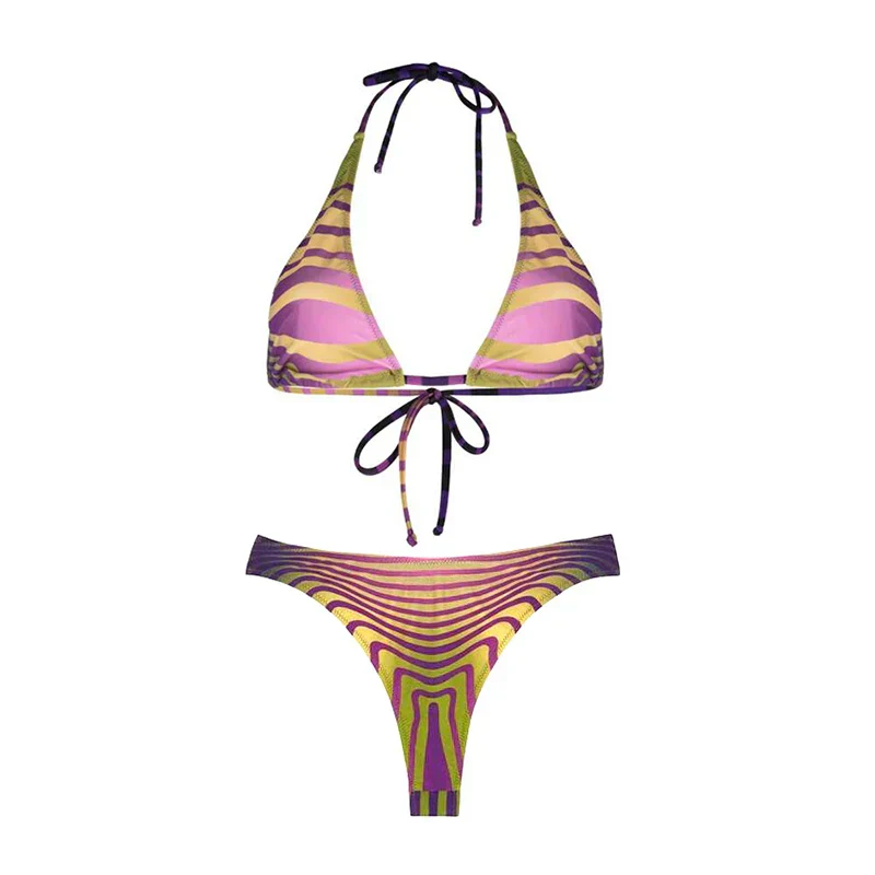 STRIP PRINT BIKINI - Image 4