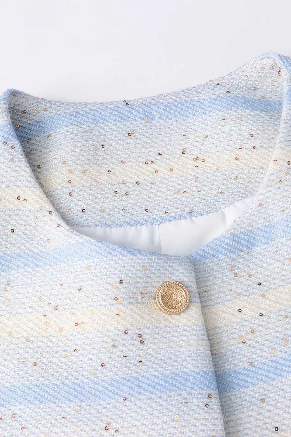Striped Minimalist Jacket - Blue - Image 2