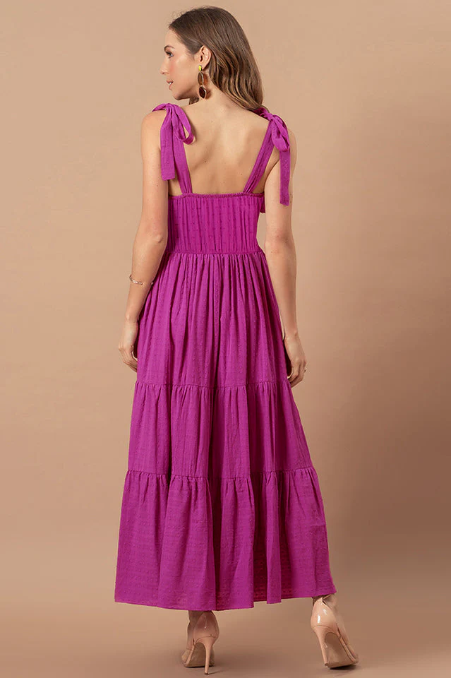 Stripes Neck Sleeveless Summer Dress - Image 10
