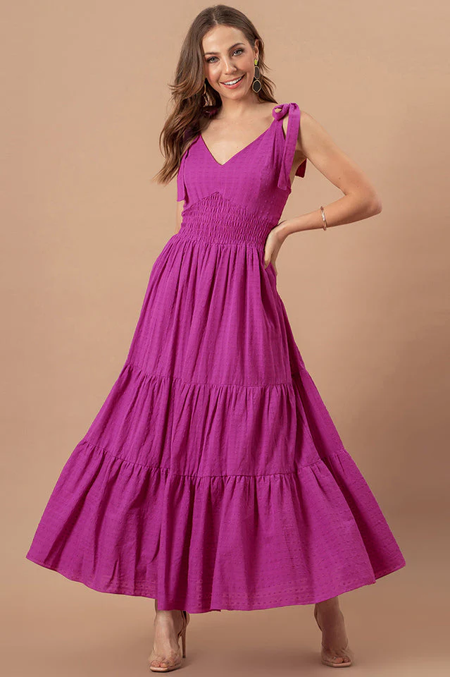 Stripes Neck Sleeveless Summer Dress - Image 9