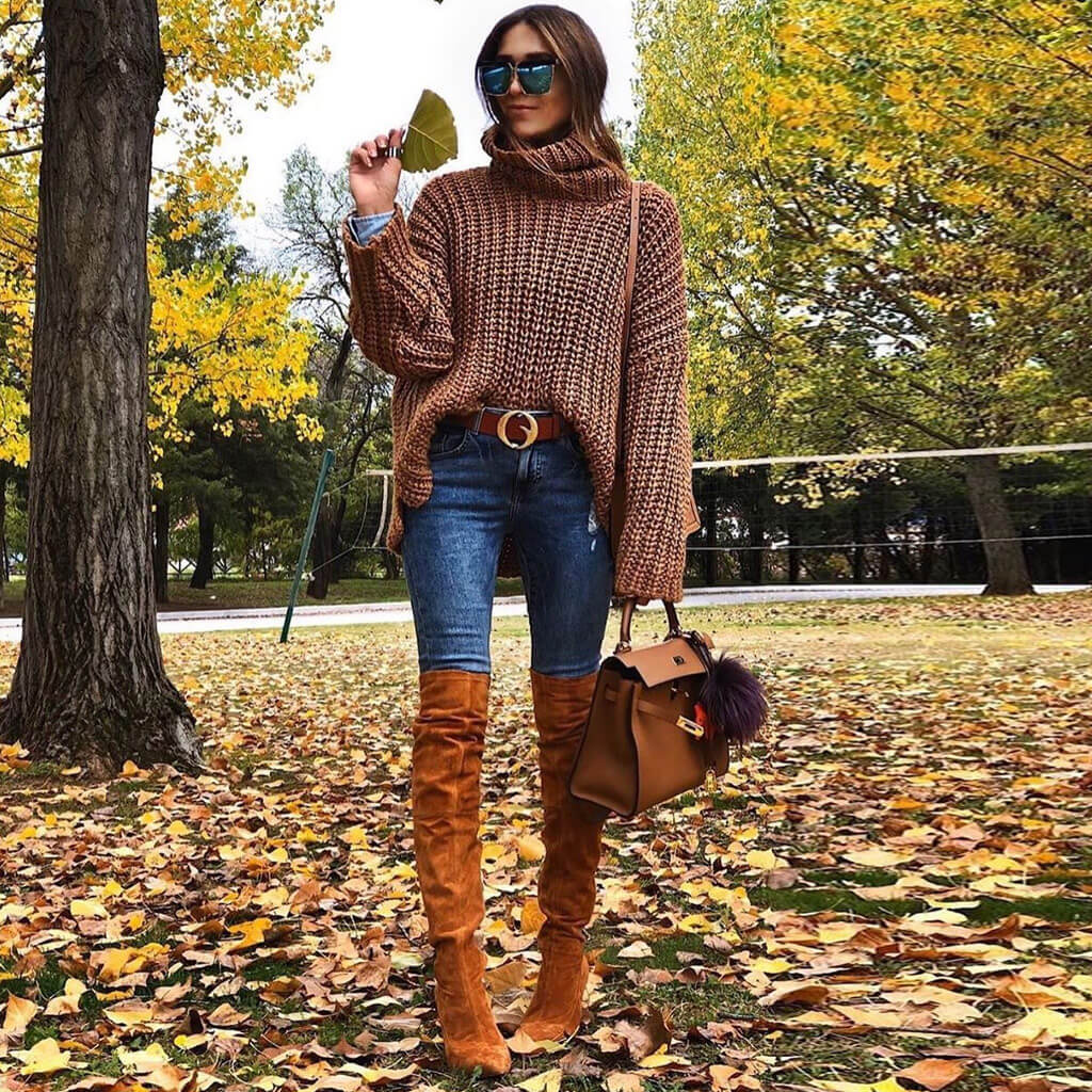 Stylish Suede Pointed Toe Over-knee Stiletto Boots - Camel - Image 3