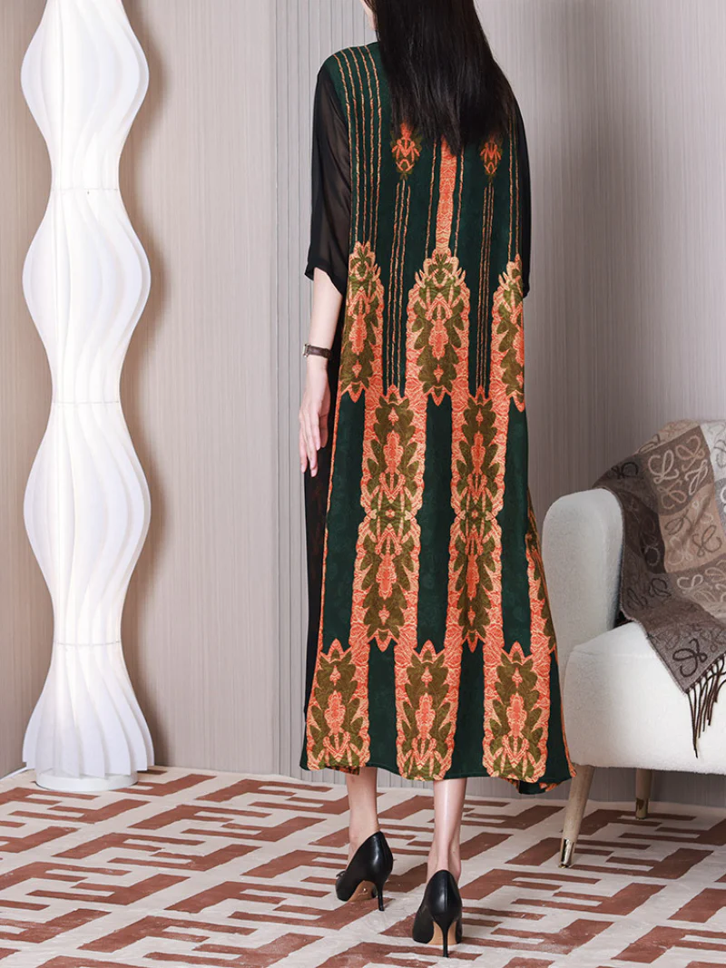 Sun Shine Round Neck A-line Dress - Image 6