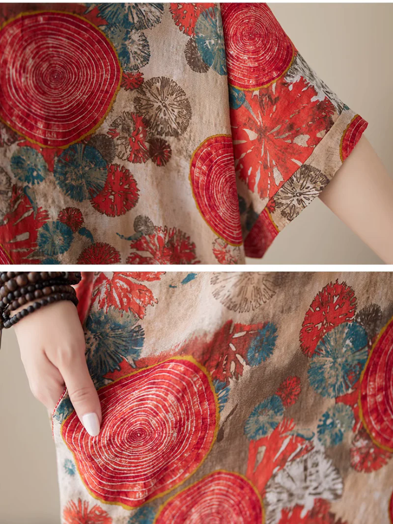 Sunflower Deligh Summer Kaftan Dress - Image 5