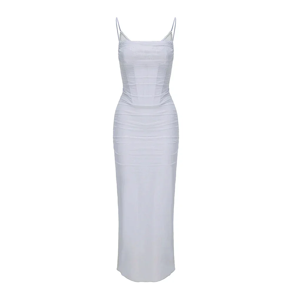 POSTO BODYCON MAXI Dress with STRAPS - Image 10