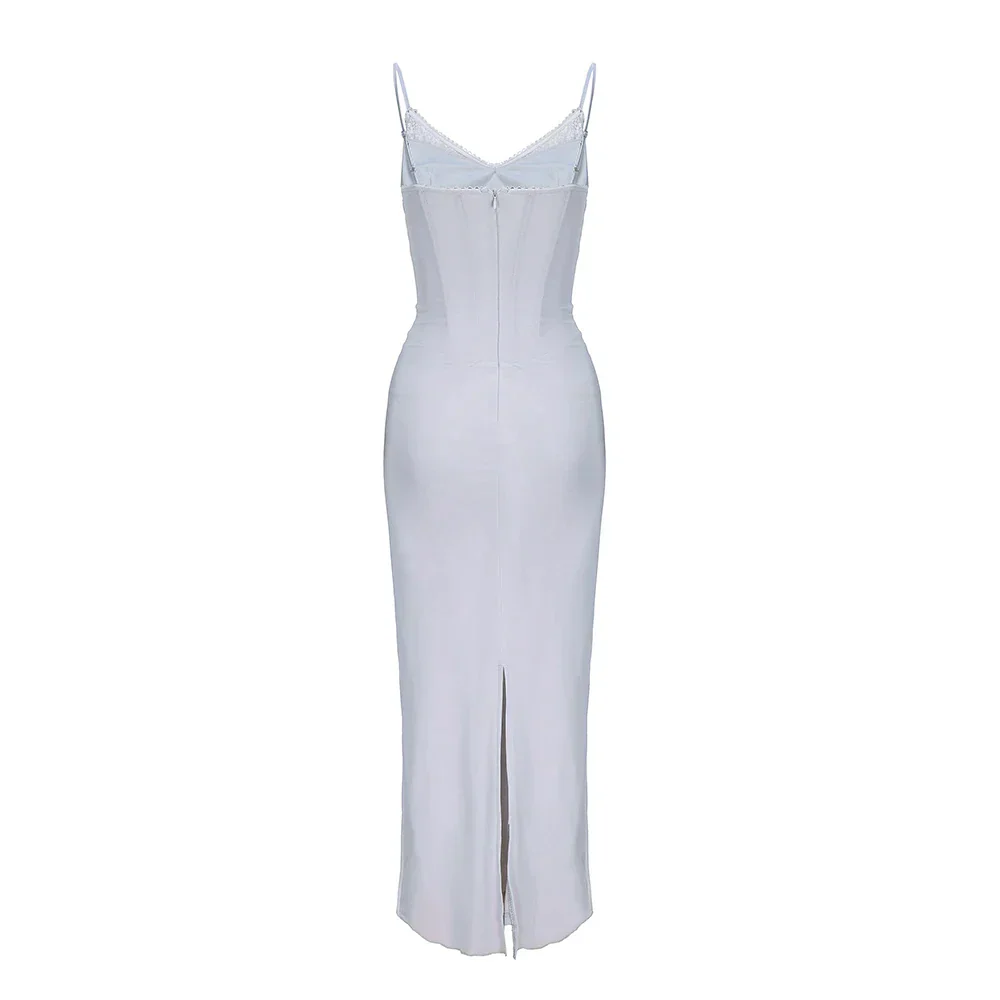 POSTO BODYCON MAXI Dress with STRAPS - Image 11