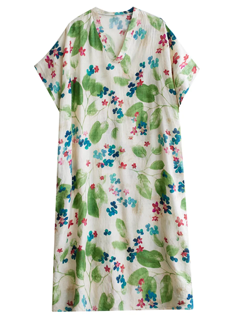 Sunset Serenad Pattern Beach Kaftan Dress - Image 3