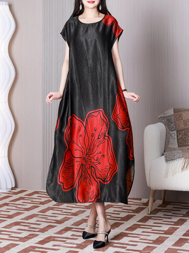 Sweet Memory Round Neck A-line Dress - Image 2