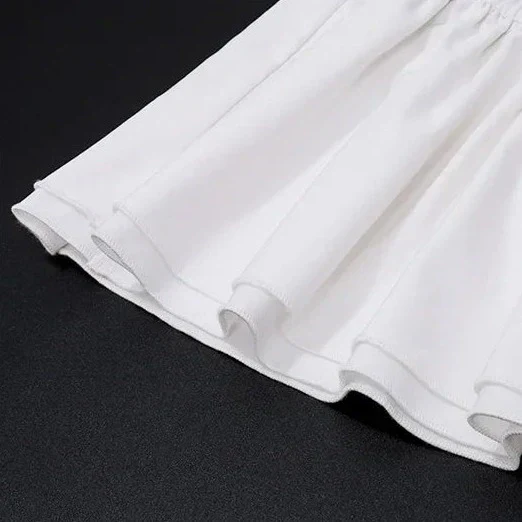 WHITE PLEATED TOP and Mini Skirt SET - Image 13