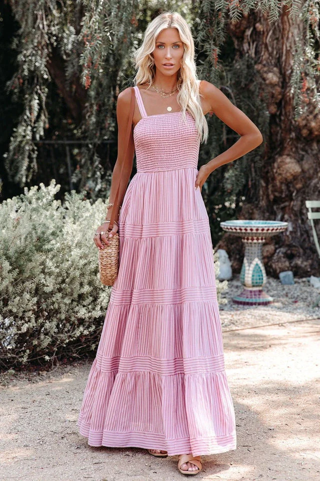 Swing Pleated Maxi Boho Dress - Image 10