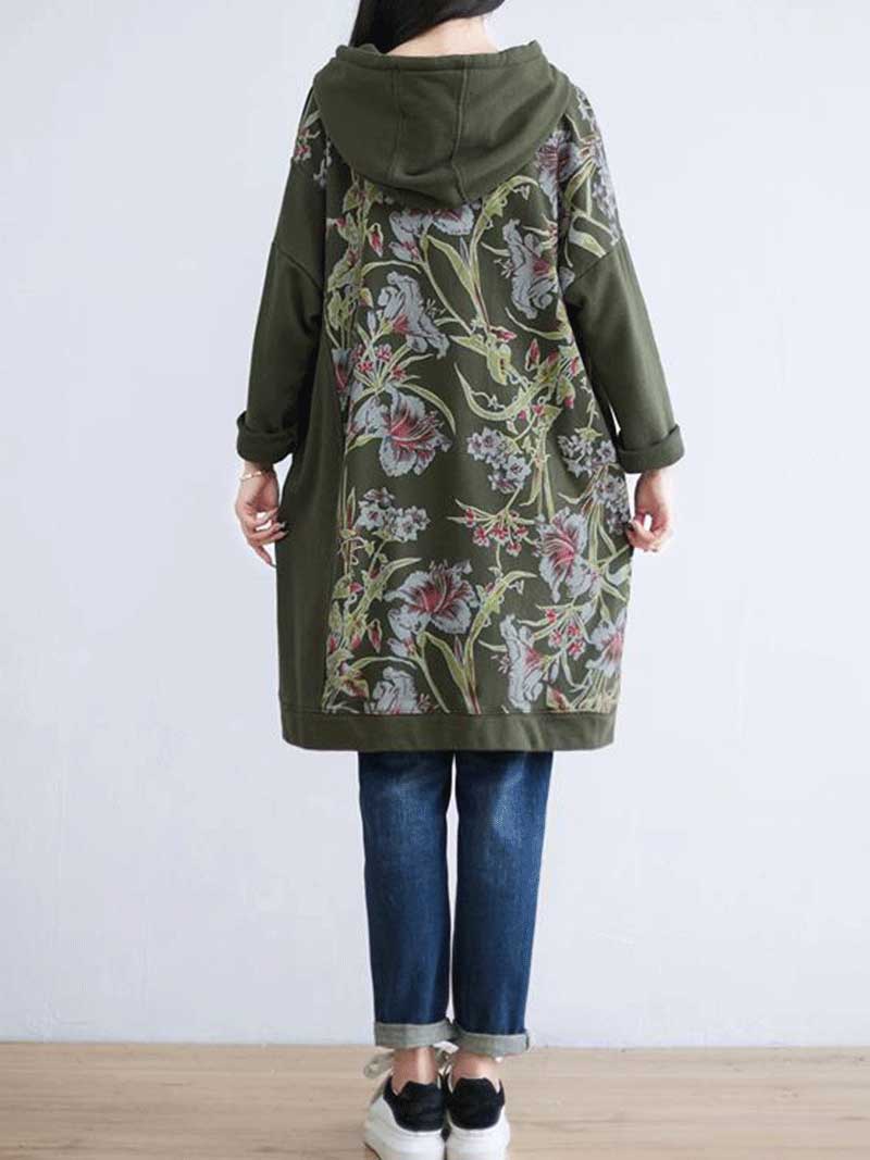 Take My Heart Hooded Sweater Midi Dress - Image 2