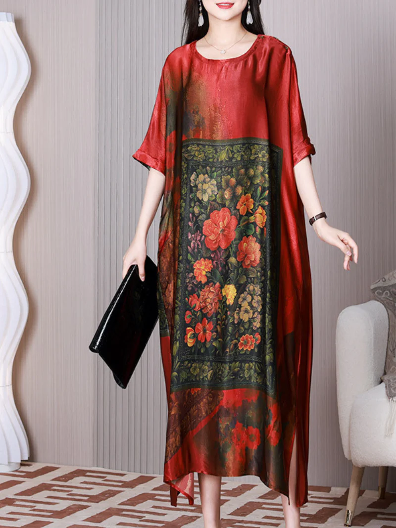 Take My Heart Round Neck A-line Dress - Image 3